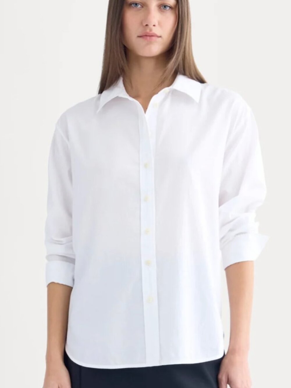 Everlane Everyday Shirt White Cotton Button Down Shirt 2